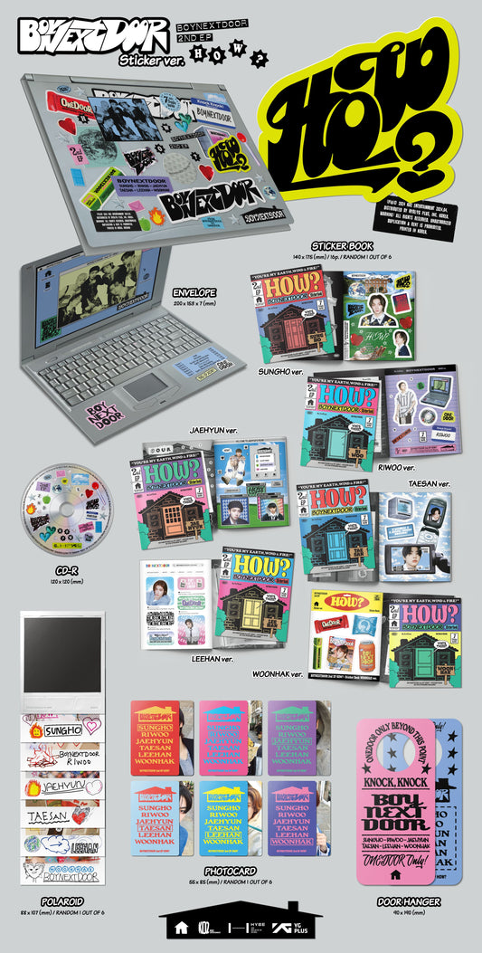 BOYNEXTDOOR - HOW? (Sticker Ver.)