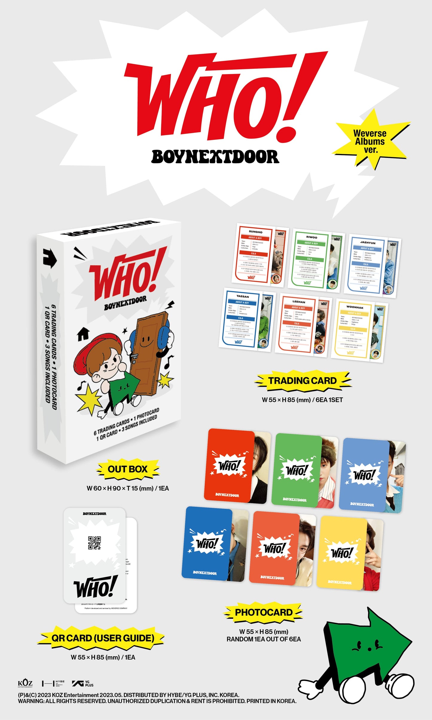 BOYNEXTDOOR - Who! (Weverse Album Ver.)