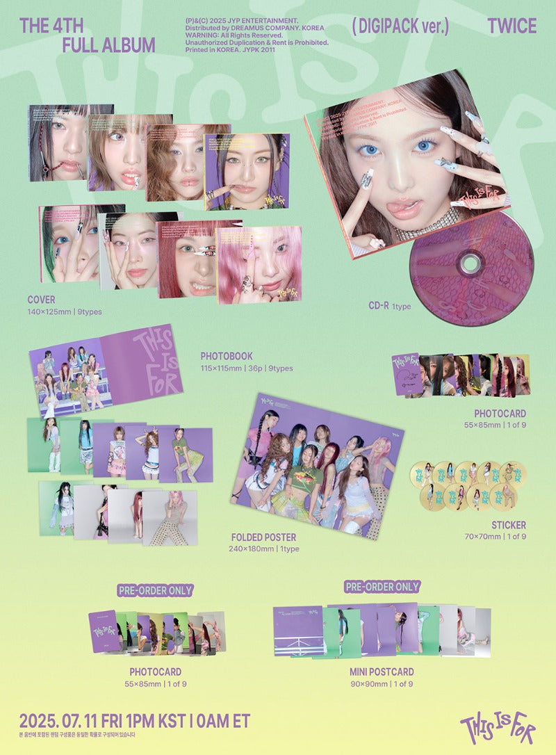 TWICE - 4th Full Album [THIS IS FOR] (DIGIPACK Ver.)