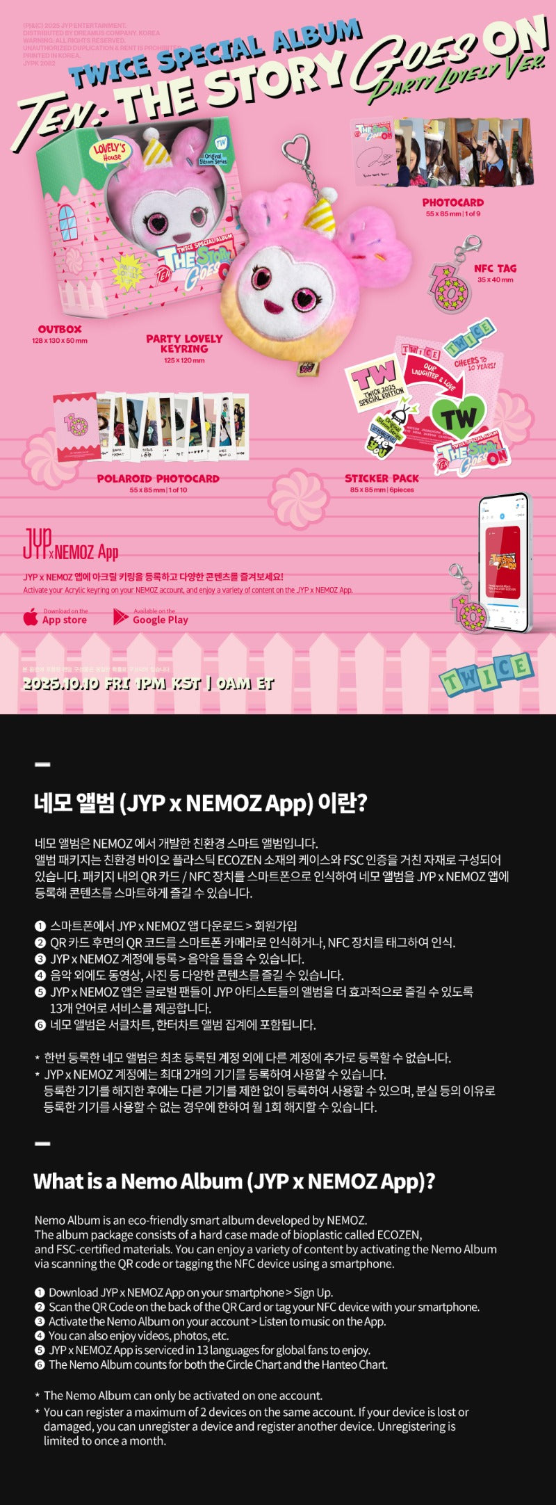 TWICE Special Album [TEN: The Story Goes On] (Party lovely Ver.)