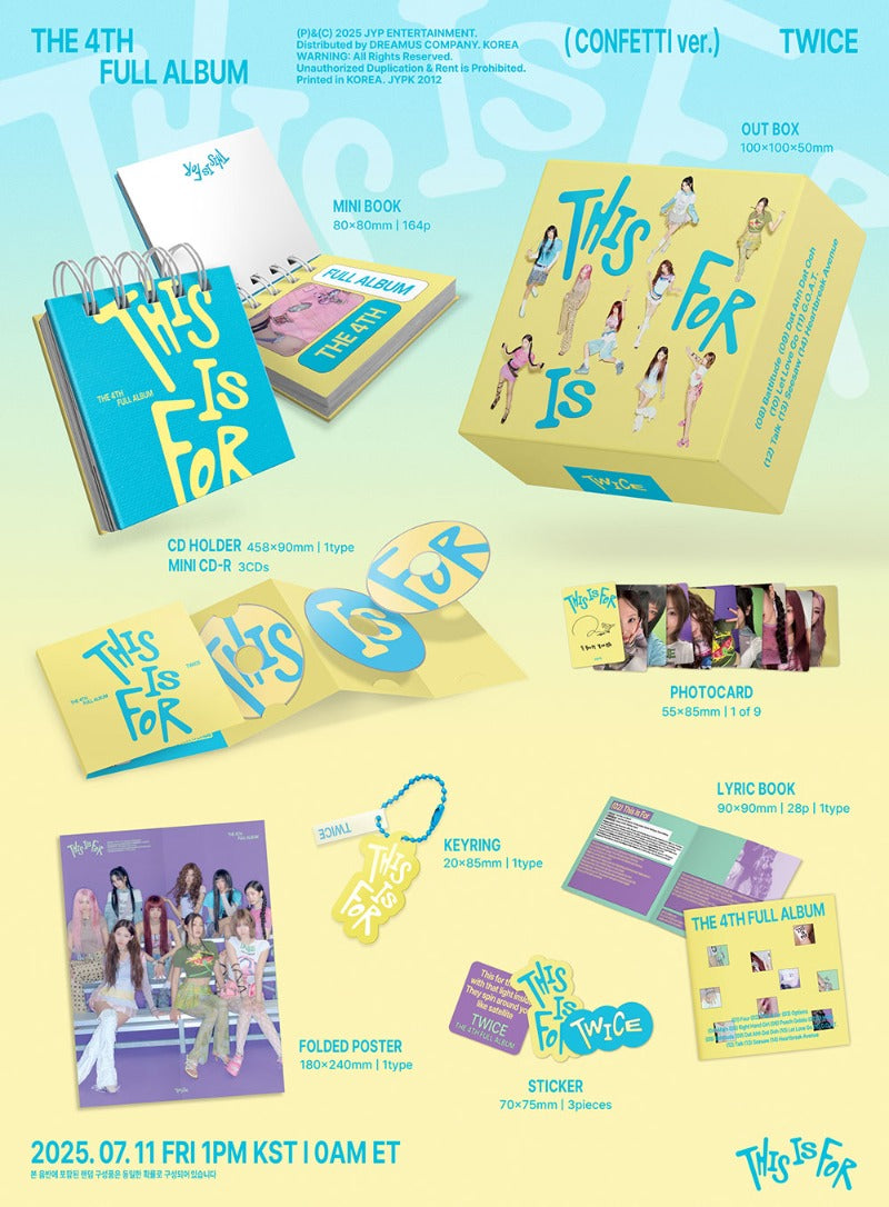 TWICE - 4th Full Album [THIS IS FOR] (CONFETTI Ver.)