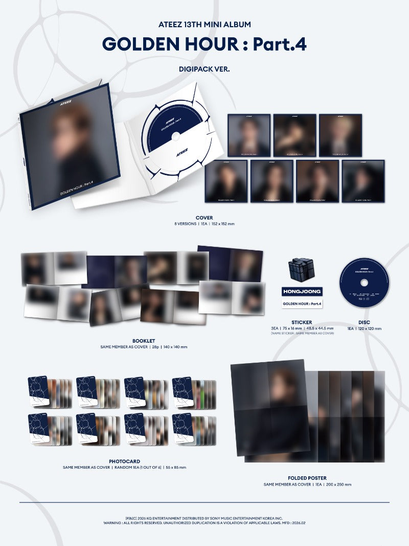 ATEEZ - [GOLDEN HOUR : Part.4] (Digipack Ver.)