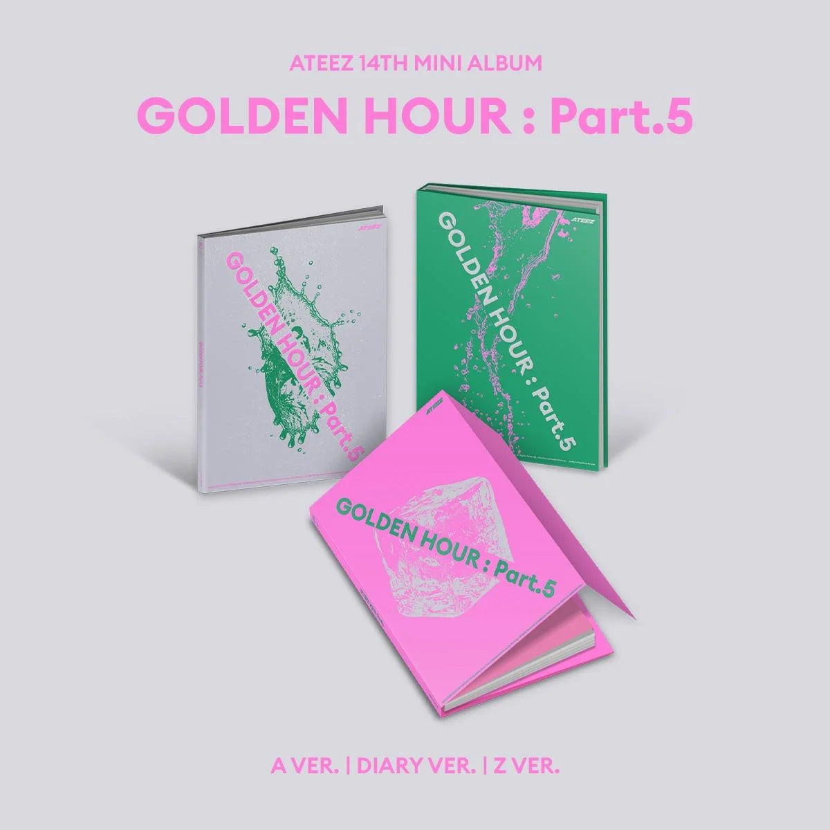 Ateez - Golden Hour : Part 5 (Photobook Ver.) (A Ver. / Diary Ver. / Z Ver.)