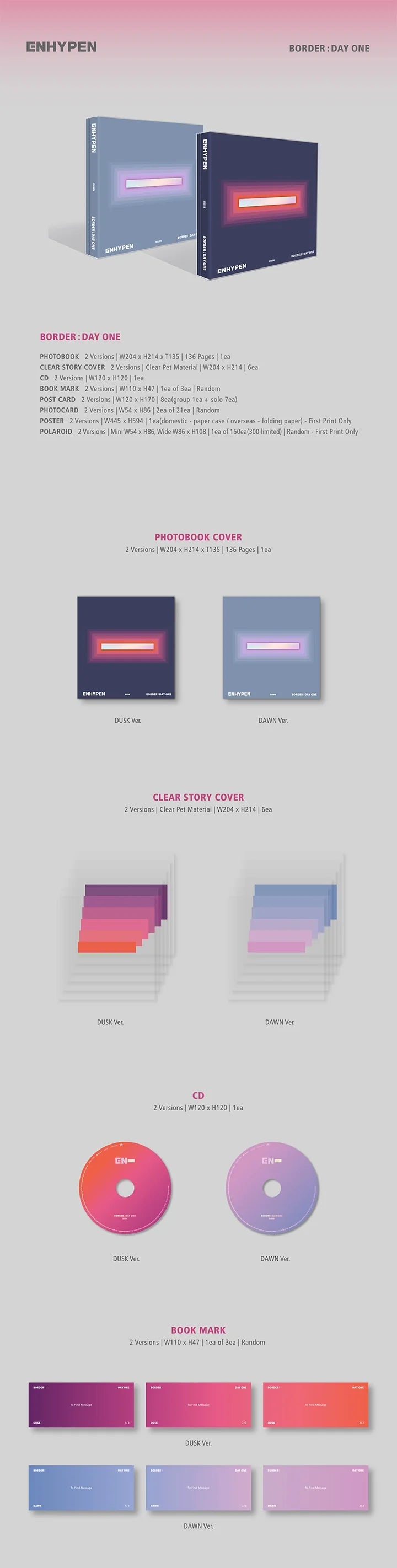 Enhypen - Border : Day One (Dusk/Dawn)