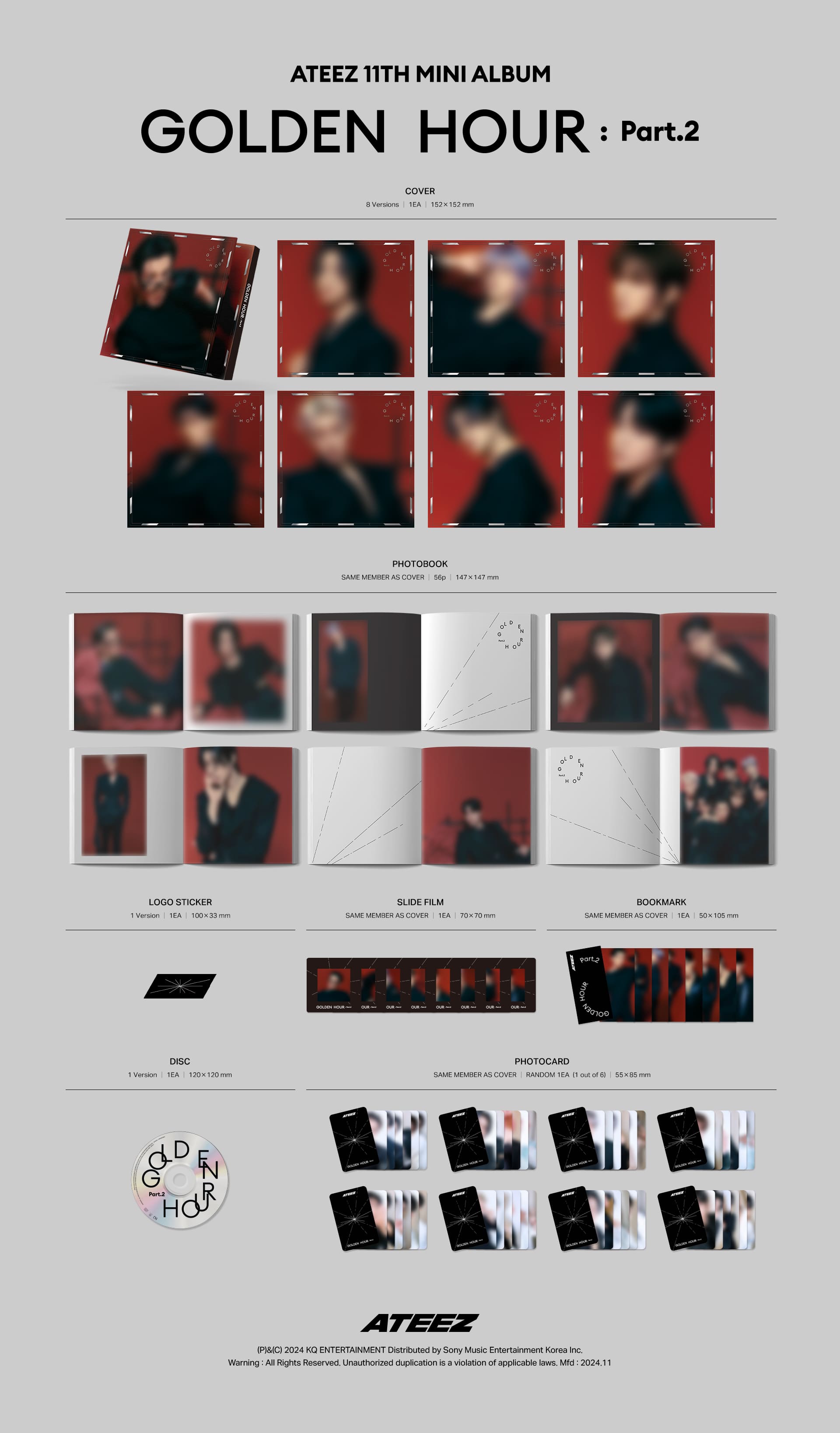 ATEEZ - [GOLDEN HOUR : Part.2] (Digipack Ver.)