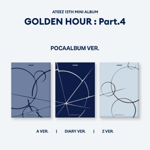 ATEEZ - [GOLDEN HOUR : Part.4] (POCAALBUM Ver.) (A Ver. / Diary Ver. / Z Ver.)