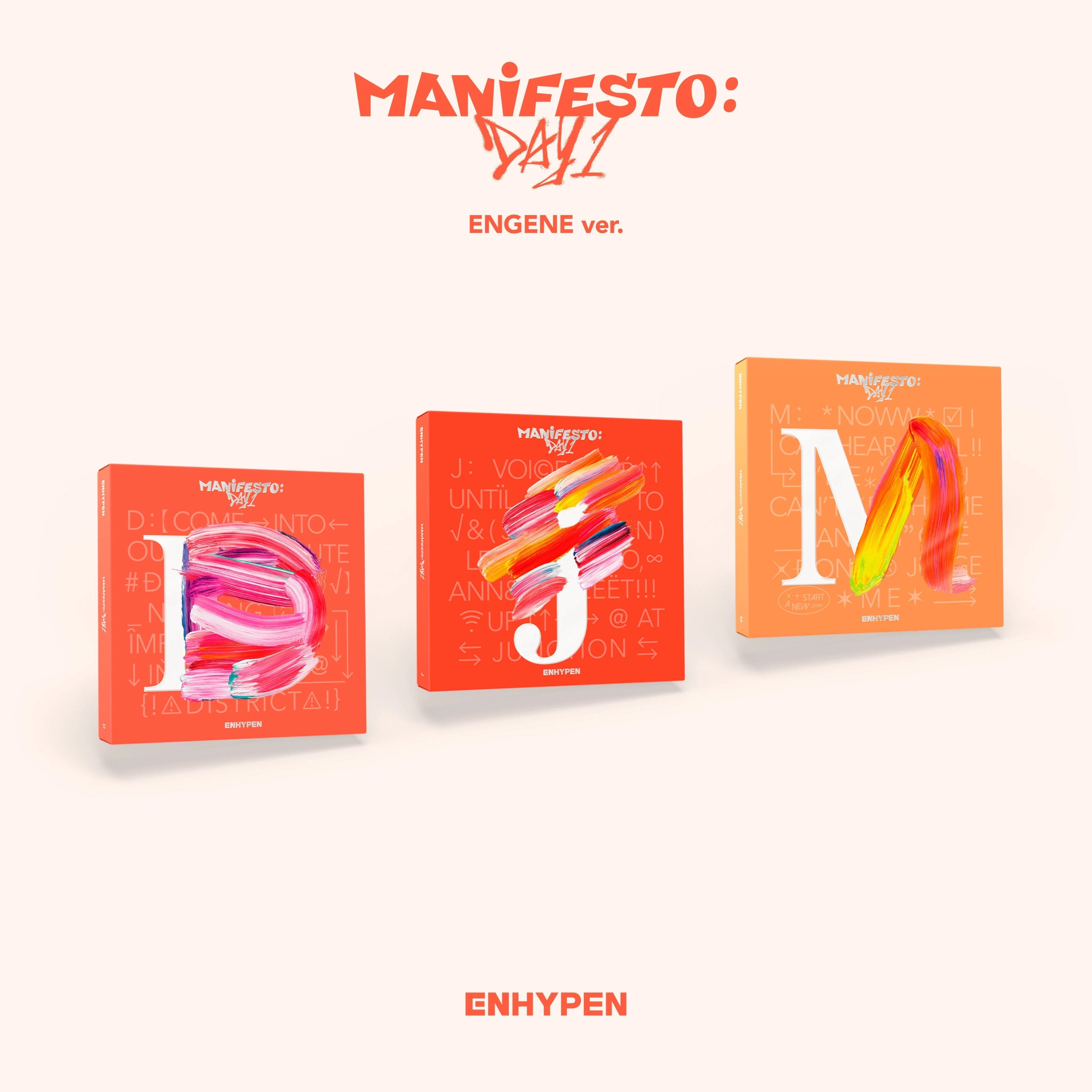 Enhypen - Manifesto : Day 1 Engine Version (D Ver./J Ver./M Ver.)