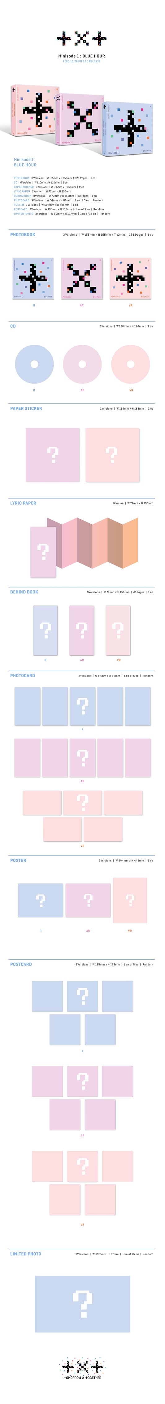 TOMORROW X TOGETHER - 3rd Mini Album [Minisode1 : Blue Hour] (Random ver.)