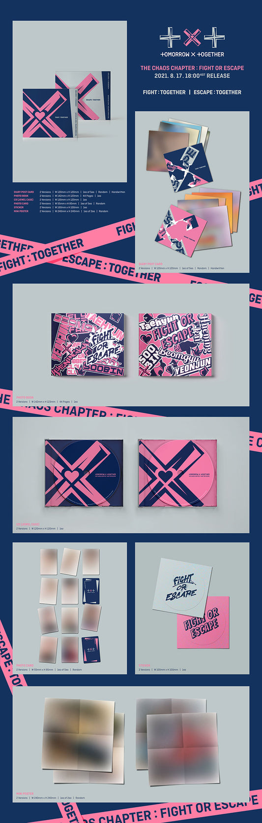 TOMORROW X TOGETHER - 2nd Album Repackage [THE CHAOS CHAPTER : FIGHT OR ESCAPE] (TOGETHER ver.)