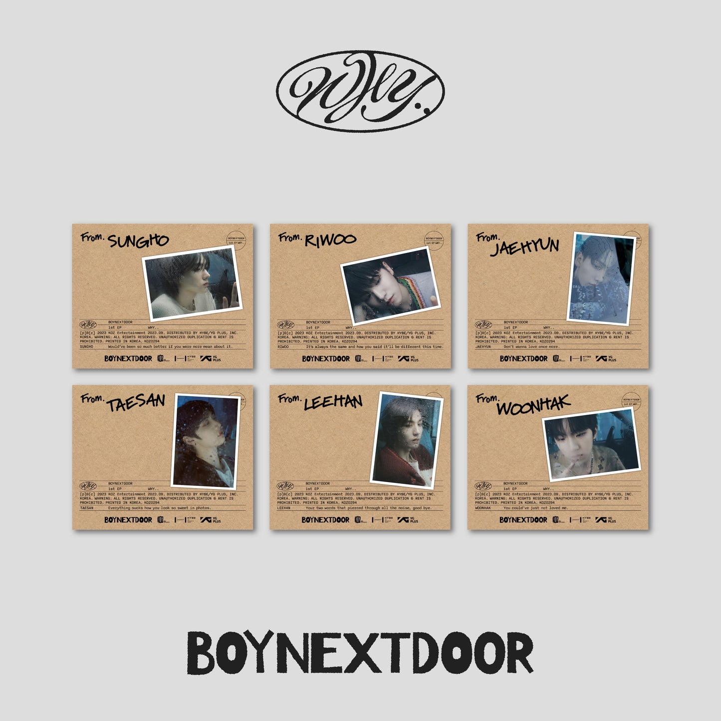BOYNEXTDOOR - Why.. (Letter Ver.)