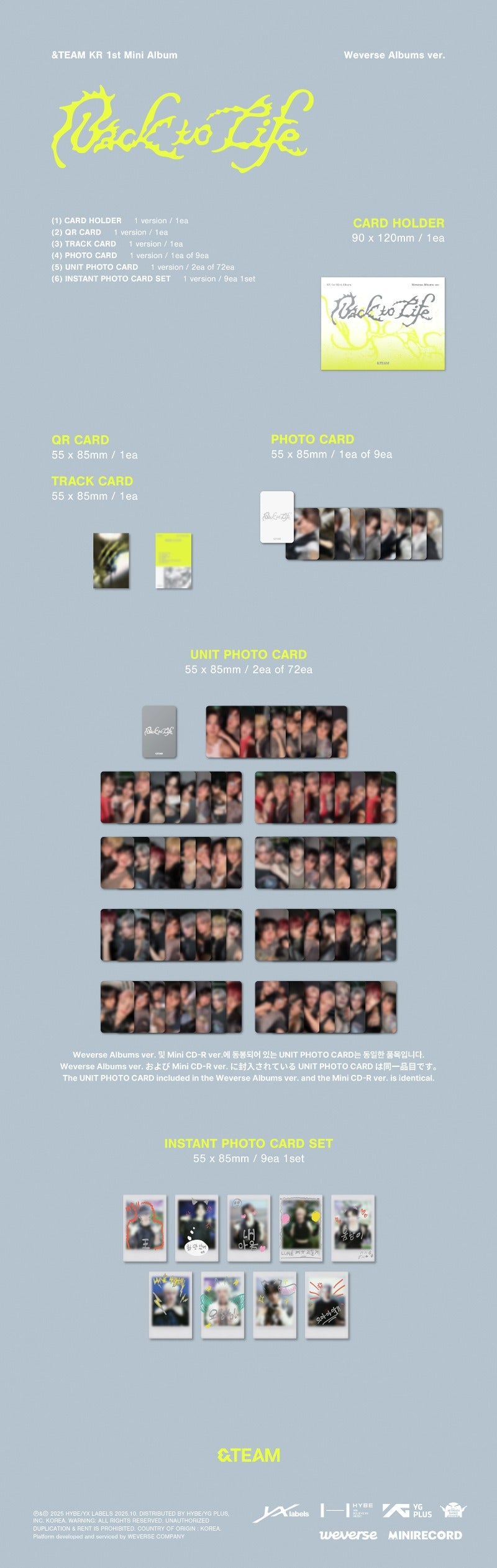 &TEAM - Back to Life (Weverse Album Ver.)