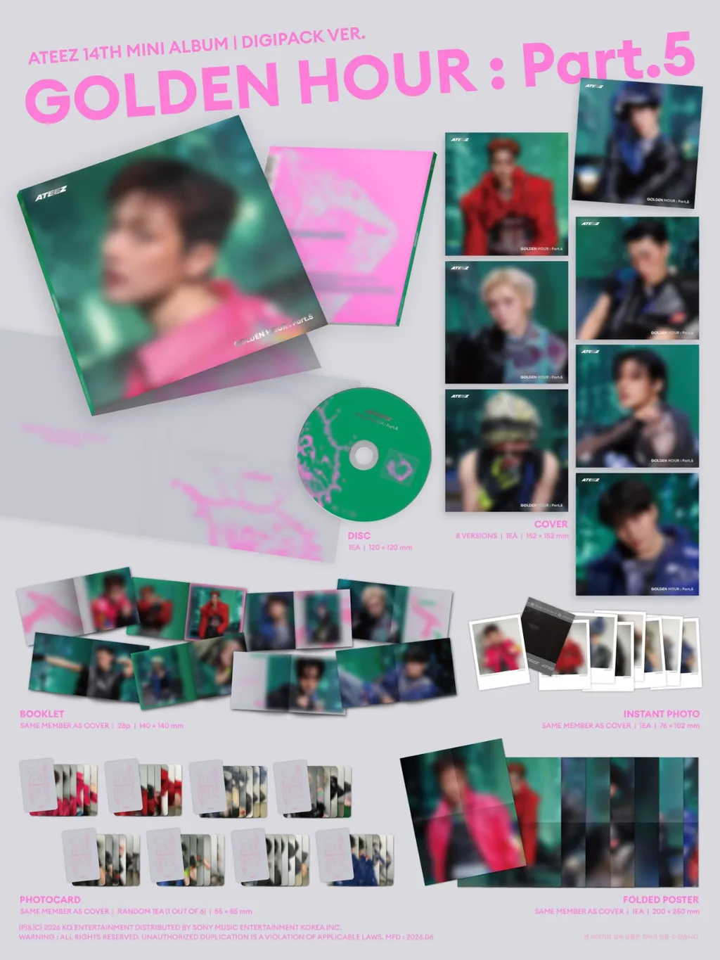 Ateez - Golden Hour : Part 5 (Digipack Ver.)