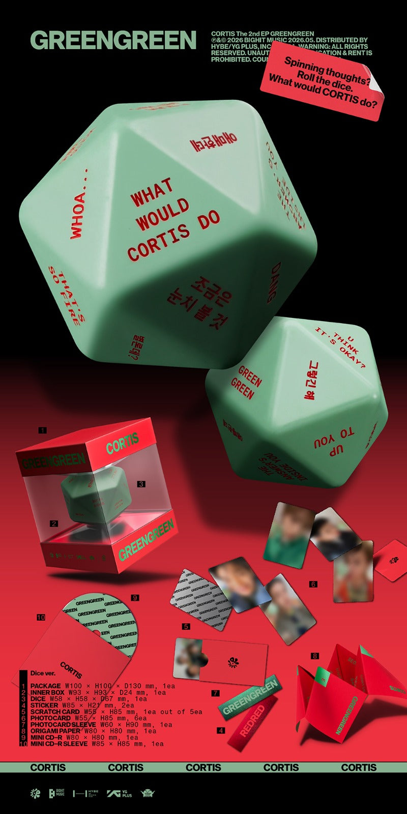 Cortis - GREENGREEN (Dice Ver.)