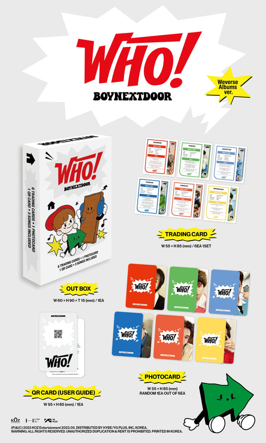 BOYNEXTDOOR - Who! (Weverse Album Ver.)
